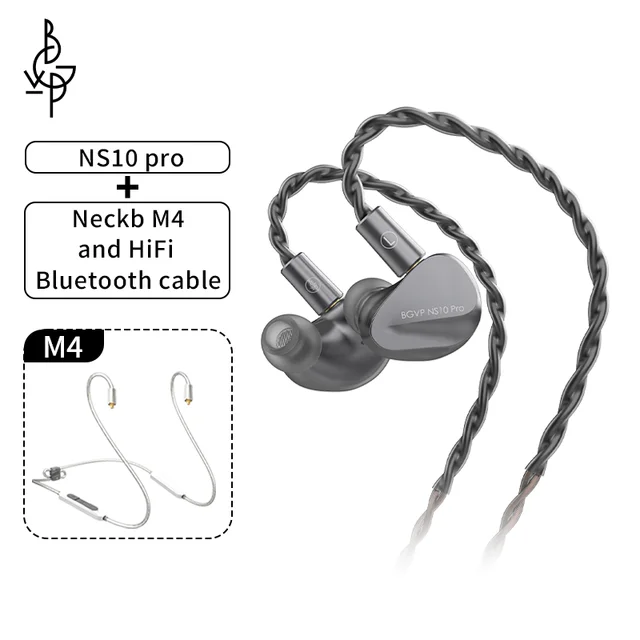 BGVP NS10 Pro 8BA+2DD Hybrid Drive Unit In Ear Wired Earbud HIFI