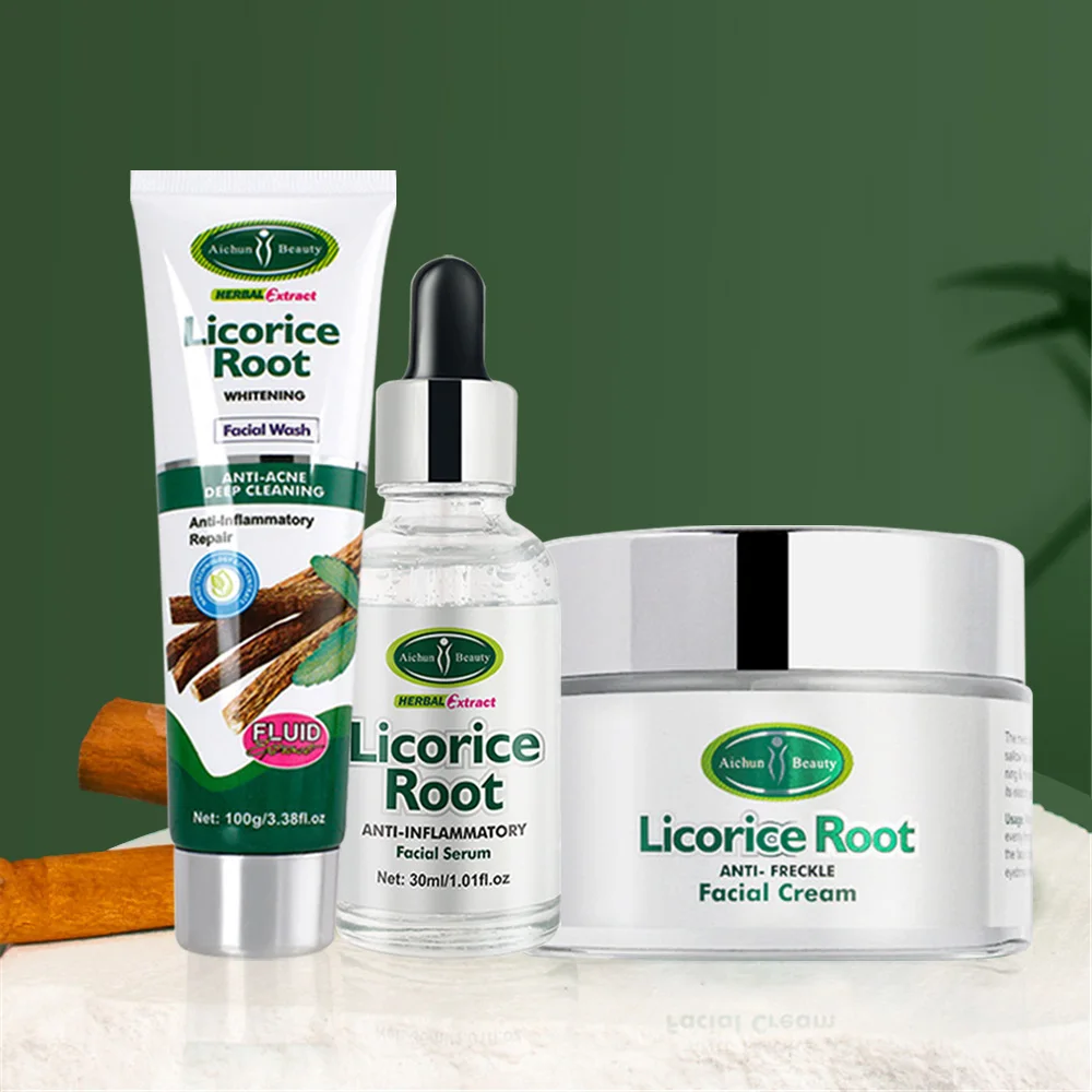 DisaarLicoriceRootFacialCareSetCleansingWhiteningCleanserAnti