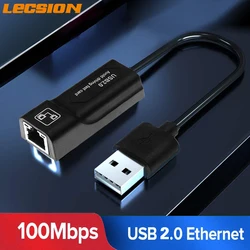USB Ethernet USB2.0 to Rj45 Network Card for Windows 10 7 PC Andriod Mac Xiaomi Mi Box 3 S Ethernet Lan Adapter 100 Mbps