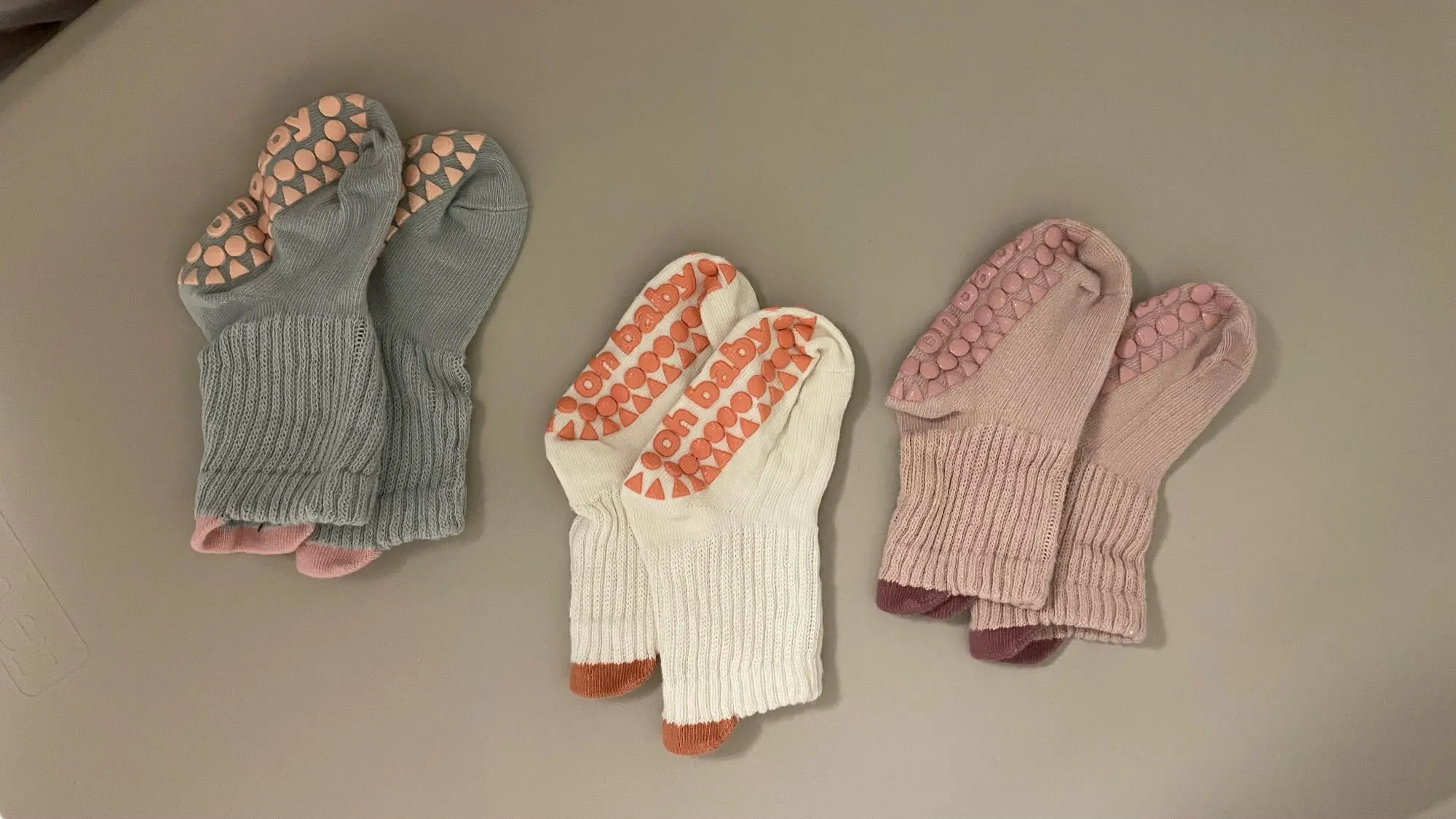 Anti-Slip Cotton Baby Socks - Rubber-Grip Toddler Socks for Boys and Girls photo review