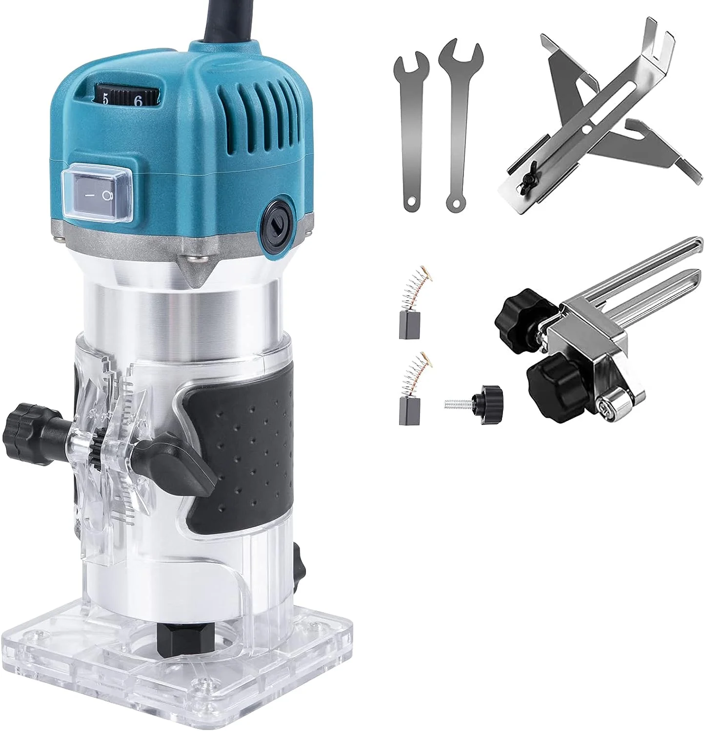 6 geschwindigkeit 800 W Elektrische Trimmen Maschine 30000 rpm Holzbearbeitung Fräsen Gravur Hand Holz Rand Router Trimmer Hause DIY power Tools – Detail 10
