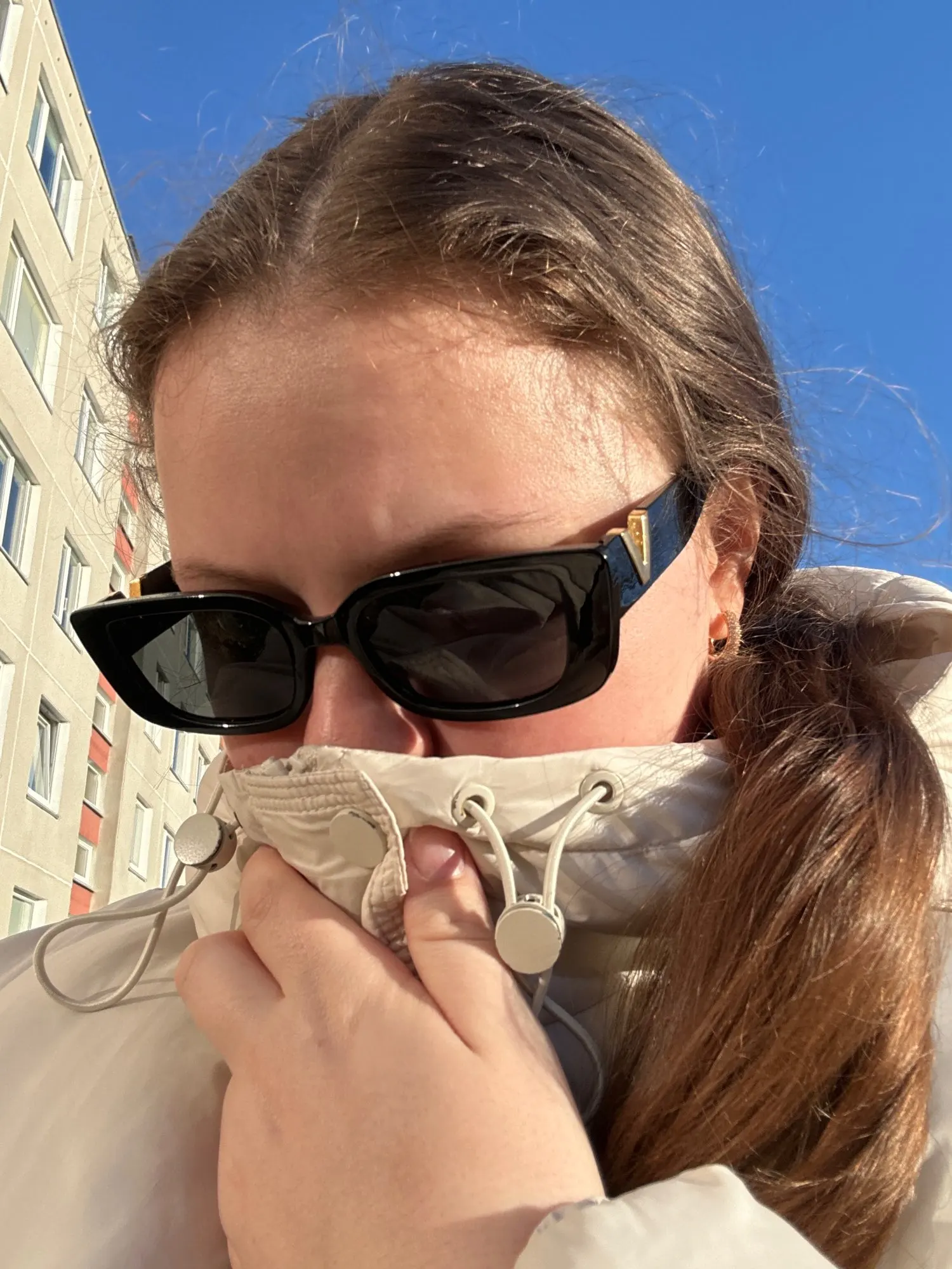 Small Frame V-Shaped Sunglasses - Women's Square Fashion Eyewear photo review