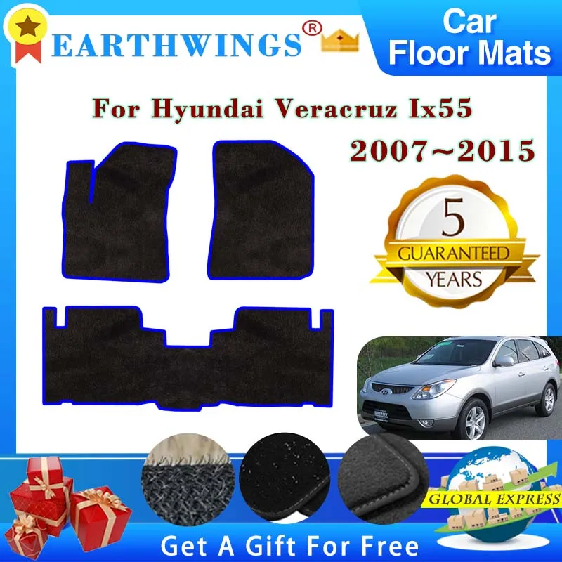 For-Hyundai-Veracruz-Ix55-2007-2015-Five-Seats-Car-Floor-Mats-Rugs ...