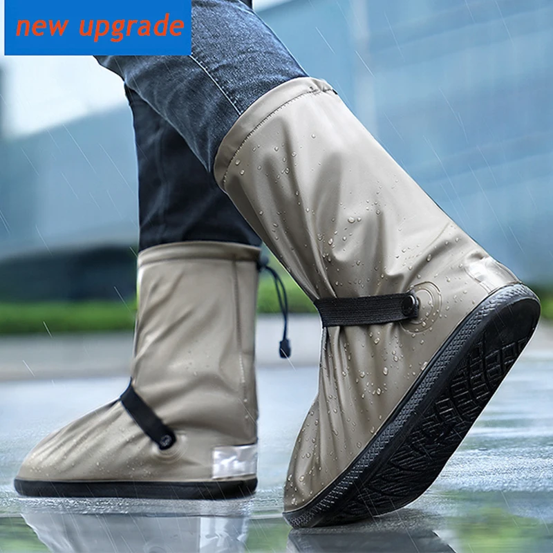 New Upgrade Reusable Rain Boots Waterproof Shoe Cover Silicone Unisex