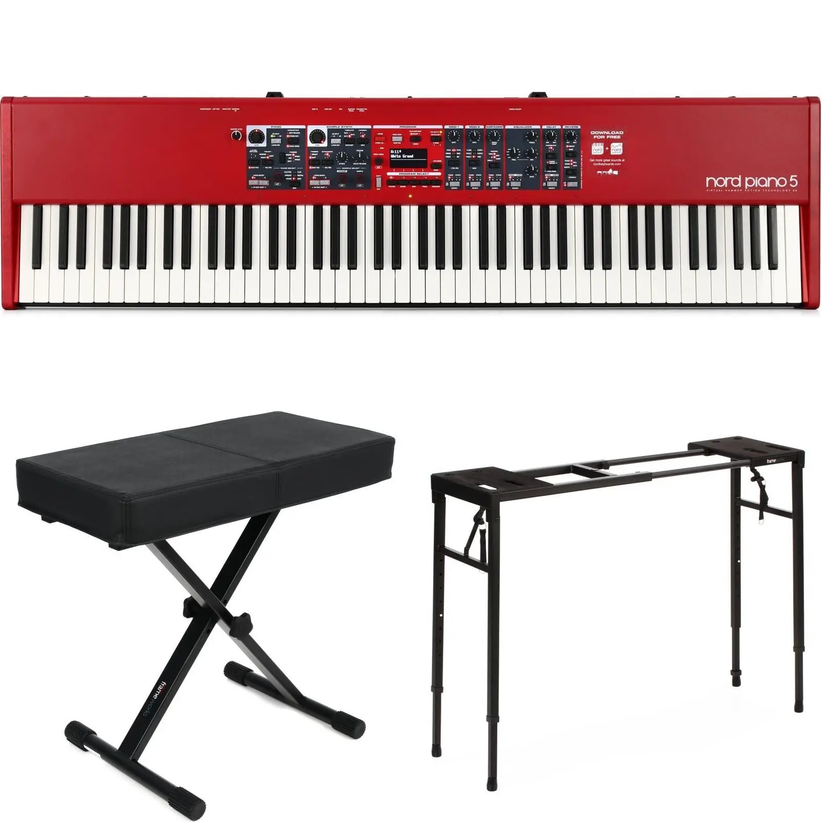 FRESH OFFER FOR Nords Stage 5 88 Piano Fully Weighted Hammer Action Keyboard Digital Piano