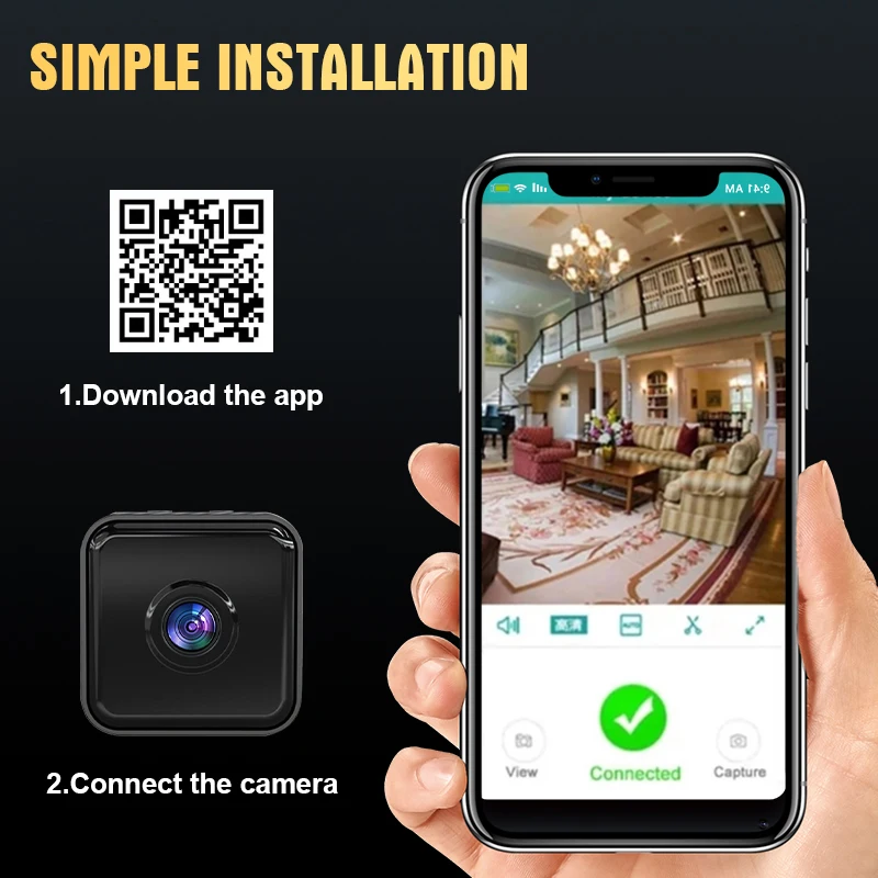 Mini Caméra Wifi 1080px