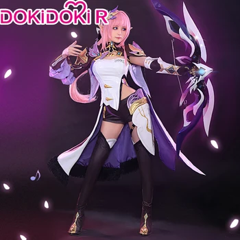 PRE-SALE DokiDoki-R Honkai Impact 3 Косплей Elysia женский костюм Honkai Impact 3 Косплей Elysia Униформа Хэллоуин Милая