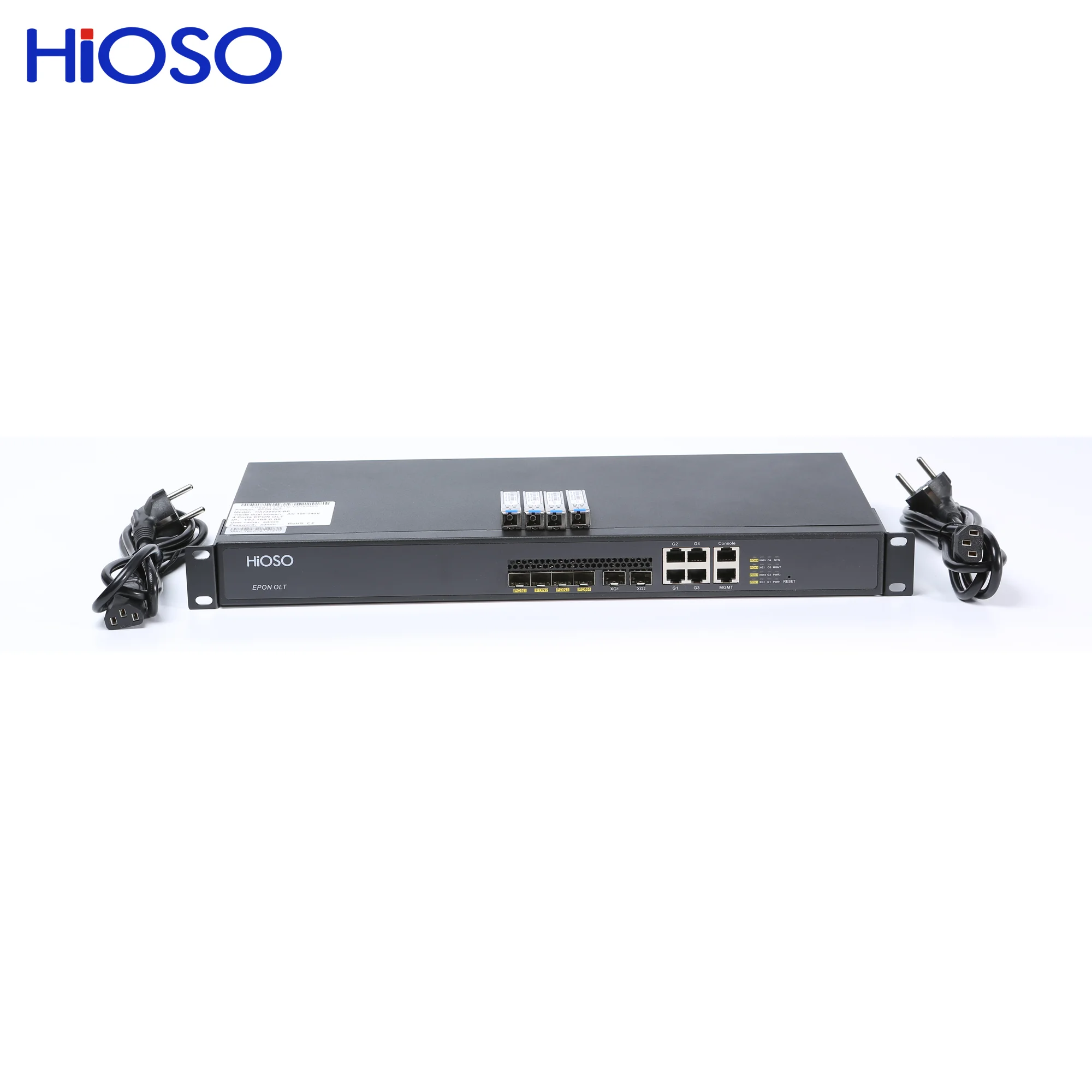 HiOSO 1U Rack 4PON EPON OLT 4 portas SFP PON EPON OLT 4 portas olt EPON ...