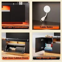 GALAXHERO TV Stand for 65 Inch TV Entertainment Center with Storage Cabinet Modern TV Console for Living Room with Ample Storage 5