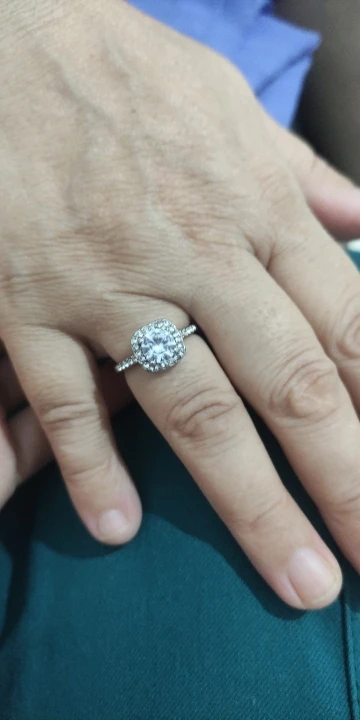 Classic Silver Color Wedding Rings photo review