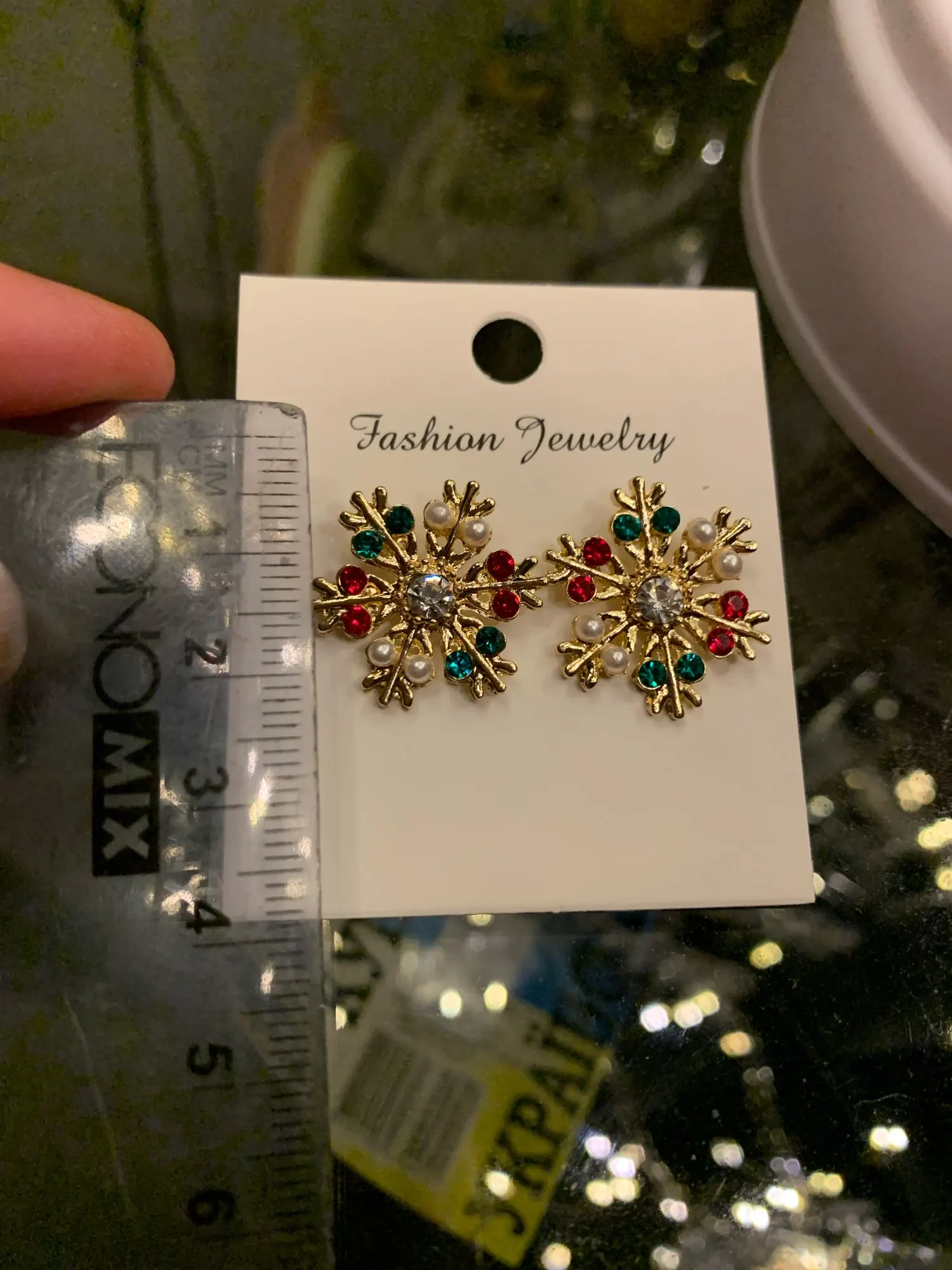 18K Gold-Plated Snowflake Stud Earrings