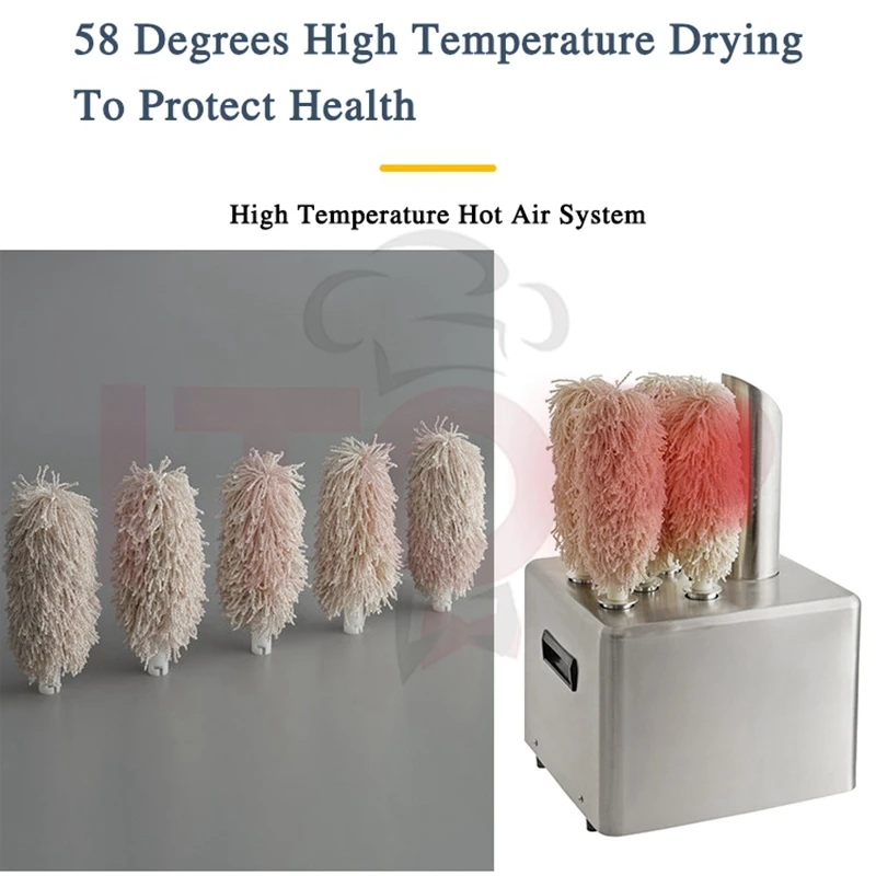 ITOP Glass Dryer and Polisher Machine 304 Stainless Steel Cup Polisher Fine Hotel Restaurant Electric Cup Wiper 58 Degrees Dryer 3