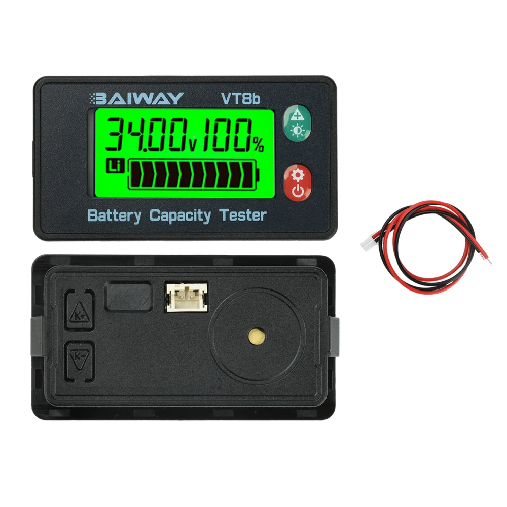 DC 8-120V LCD 디지털 전압계 배터리 잔량 표시기 범용 배터리 전기차 배터리 게이지