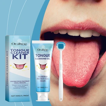 Tongue Cleaning Gel with Tongue Scraper