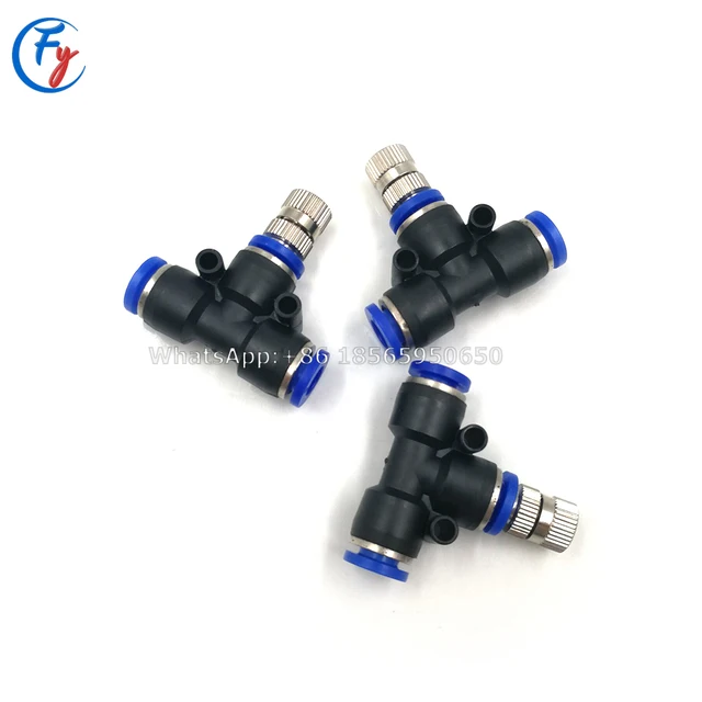 Maging Hűtőrendszer Alacsony Nyomású Katomizáló Fúvókák 6 Mm -Es Póló Csúszás Zár Gyors Csatlakozók Páridítják A Tereprendező Permetezőgépet - Image 2