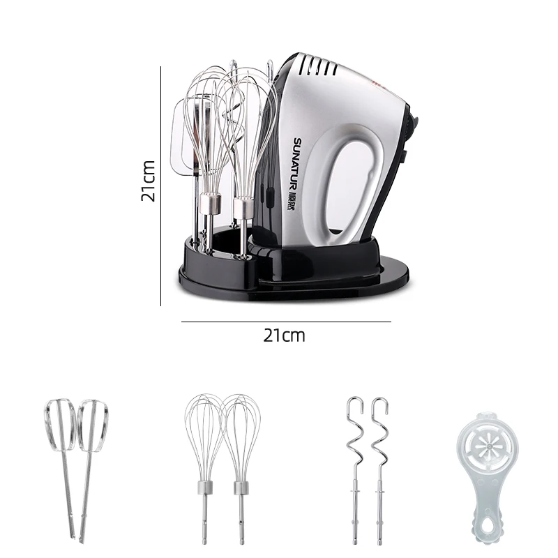 SUNATUR Hand Mixer 110-240V Blender 300W Electric 3 in 1 Mixer Kitchen Appliances Machine for Baking handheld blender food mixer