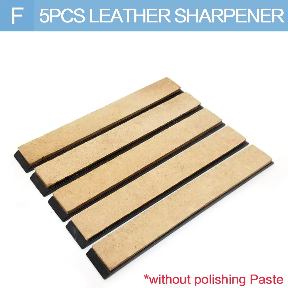 Premium Knife Sharpener & Leather Honing Strop with Polishing Compound