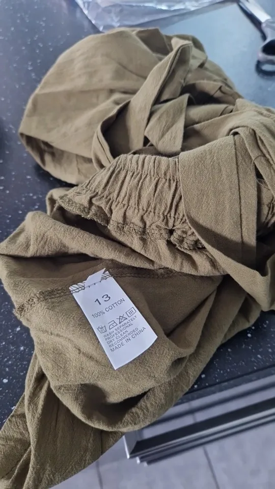 Breathable Cotton Linen Wide Leg Pants for Effortless Elegance photo review