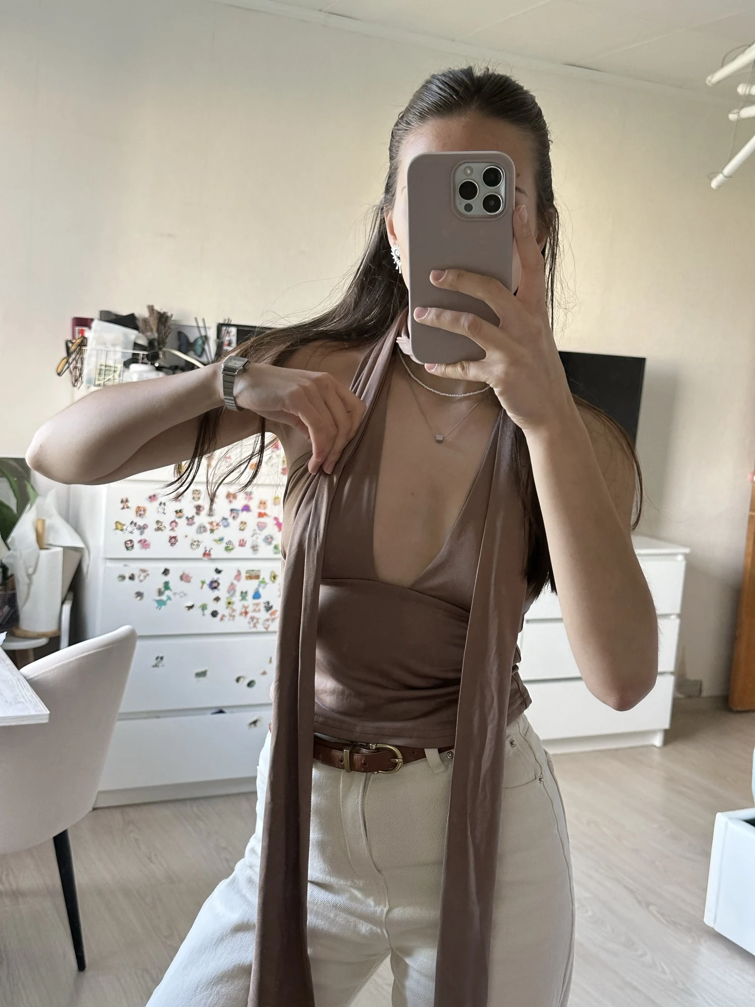 Luxe Hollow-Out V-Neck Camisole - Stunning Summer Party Tank photo review