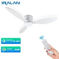 IRALAN Modern LED Ceiling Fan Light With Remote Control Low Floor Decorative Light Energy-saving Light With Fan In Bedroom Home 1