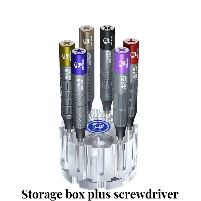 

Mechanic King Kong Mini Screwdriver Set For Phone Repair Anti-slip Bumps 6061 Aluminum Alloy Super Hard S2 Steel Screwdriver