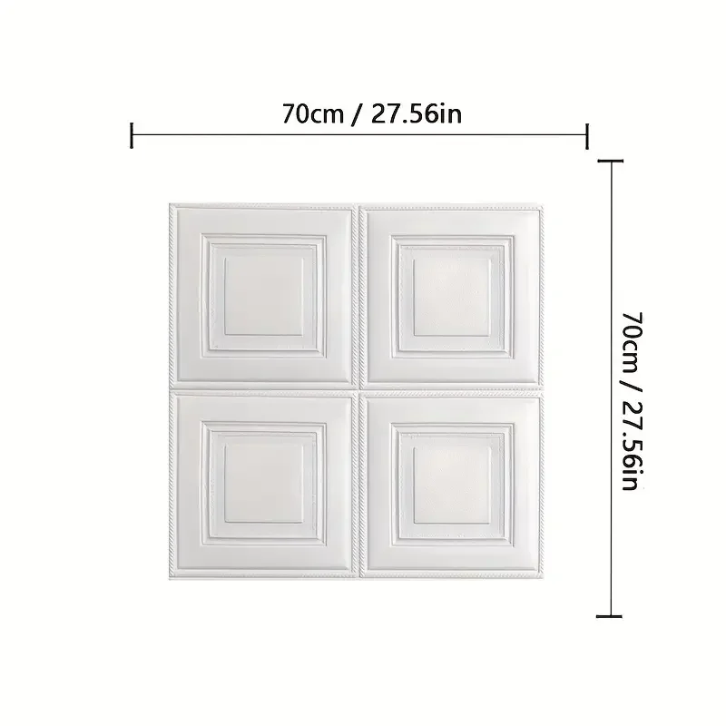 1/5/10pcs 70*70cm 3D Stereo Self-Adhesive Wall Sticker Waterproof Bedroom Living Room Background Decoration Wallpaper