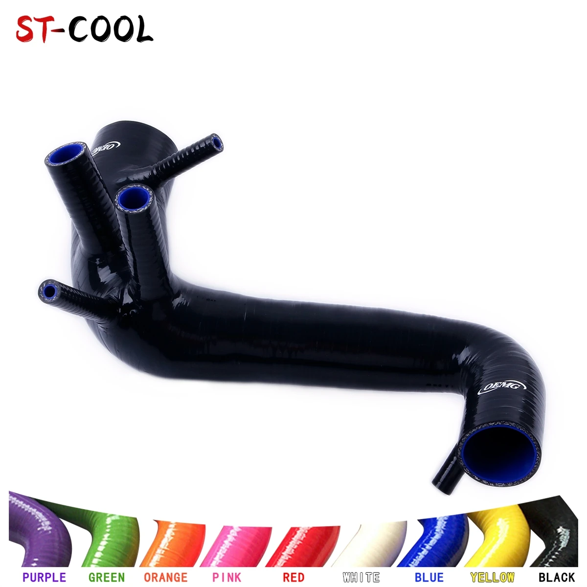 

For VW Polo GTI 9N Seat Ibiza FR MK4 1.8T Cupra R Intake Inlet Tube Silicone Hose Piping 1Pc 10 Colors