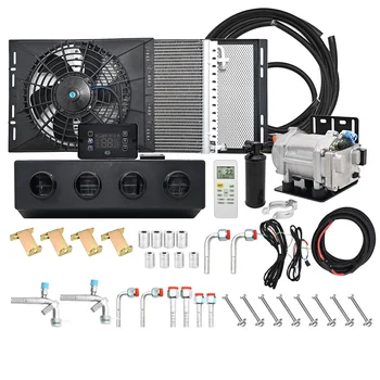 404 Universal Electric Compressor Car A/C 12V/24V Truck Air Conditioning & Heating Systems Air Conditioner Unit For Camper Van