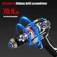 Perceuse à percussion sans fil, tournevis électrique, perceuse à percussion électrique, mini perceuse à main sans fil, outils électriques pour batterie Makita 18V 2