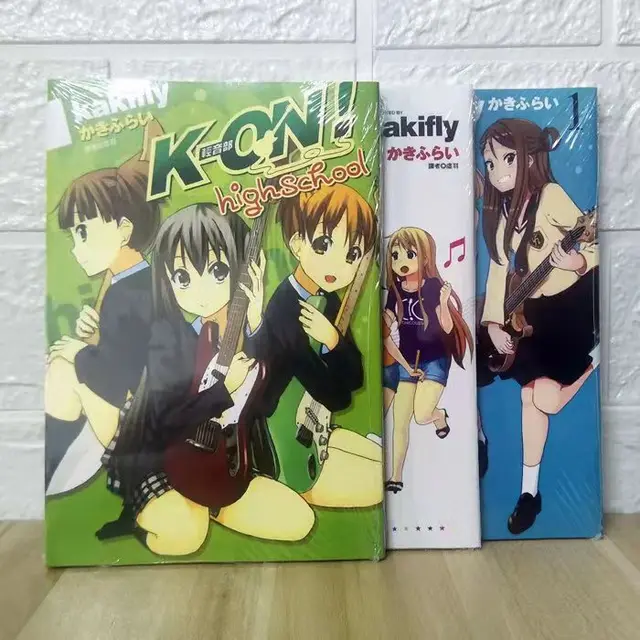 K-ON! Vol. 1-4 + High school + College Comic Manga 6 Volumes Set