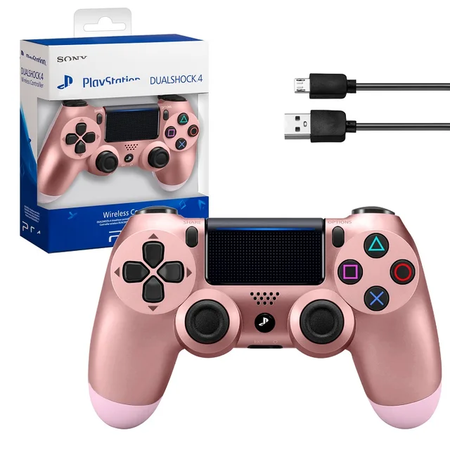 Gamepad wireless Bluetooth joystick for PS4 DualShock 4 v2 wireless (PS4/pc/iOS/Android) with shipping from Russia Gamepad playstation ps xbox series nintendo switch games game console for pc Rose Gold