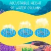 Durable PVC Quick-Inflate Water Spray Play Mat-Splash-Proof Fun for Outdoor Lawns, Large Sun-Resistant Kids Pet Play Area Summer 3