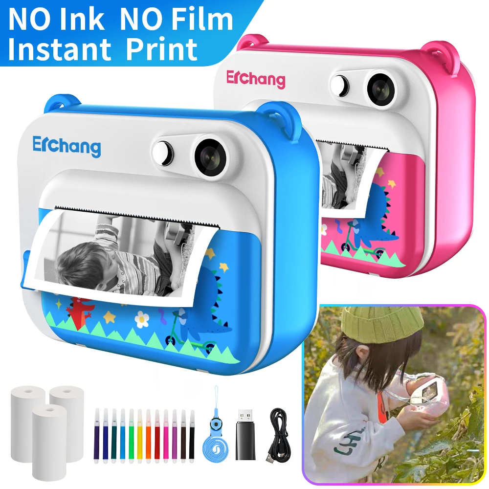 KidsDigitalPrintCameraVideoChildrenInstantPhotoCameraTypeC