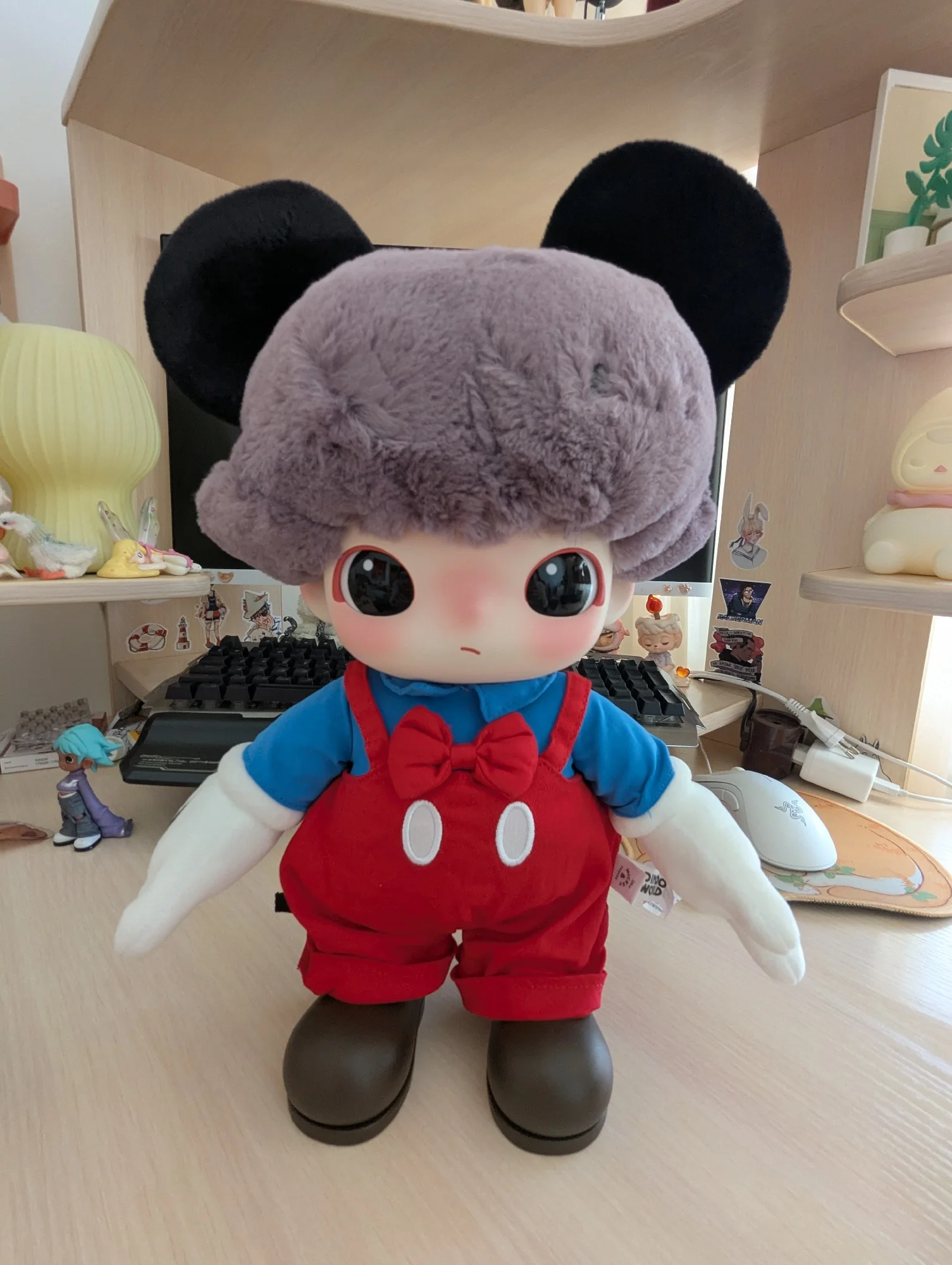 POP MART DIMOO WORLD × DISNEYシリーズ ミッキー ビニールぬいぐるみ