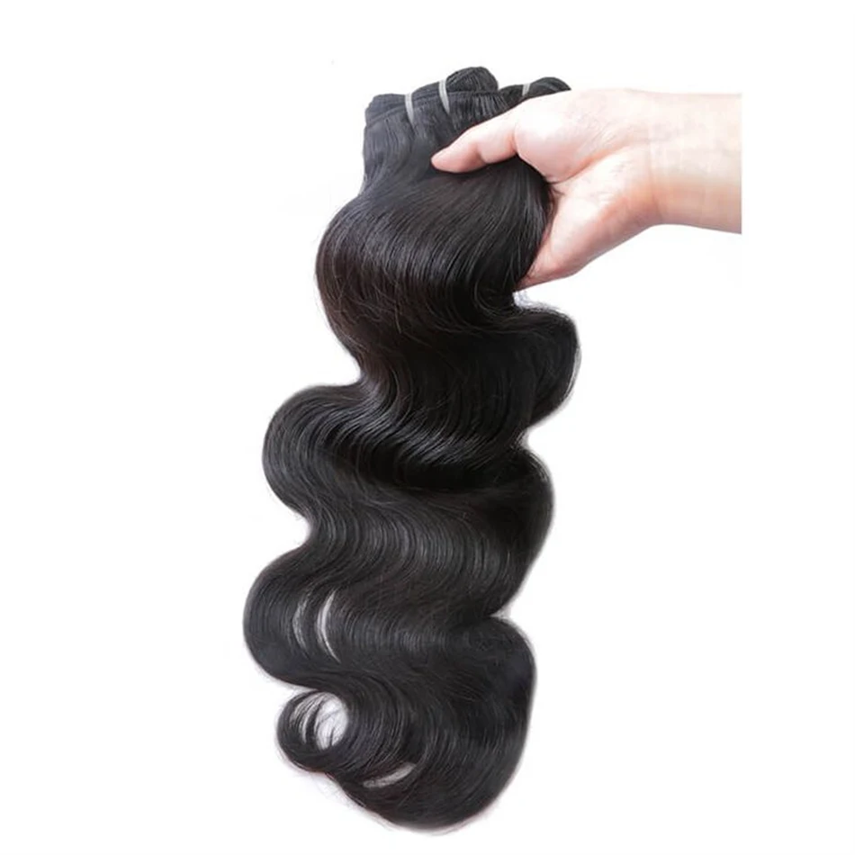 Brazilian Body Wave 1/3/4 Bundles 100% Human Hair Bundles 50g Fabeauty Virgin Remy Raw Hair Weave Extensions 10A Grade 28 Inches