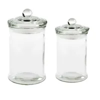 Kitchen Big Storage Glass Jar with Glass Cap and Blackboard Sticker for Marking Food Preserve MOQ500 Custom Available Inbox Us 2
