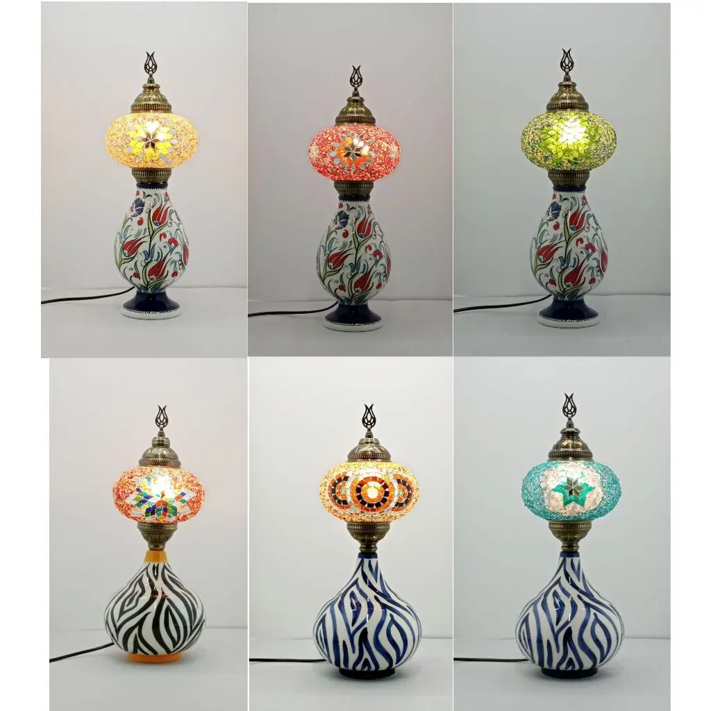 

Table lamp, night light, lampshade, romantic light Authentic Colored Glass Table Night Light Lampshade Turkish Color Mosaic Glas