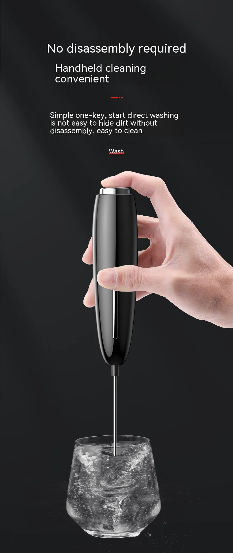 

2 pcs Handheld Mini Electric Milk Frother Blender Coffee Blender Egg Whisk Cappuccino Frother Kitchen Mixing Tool