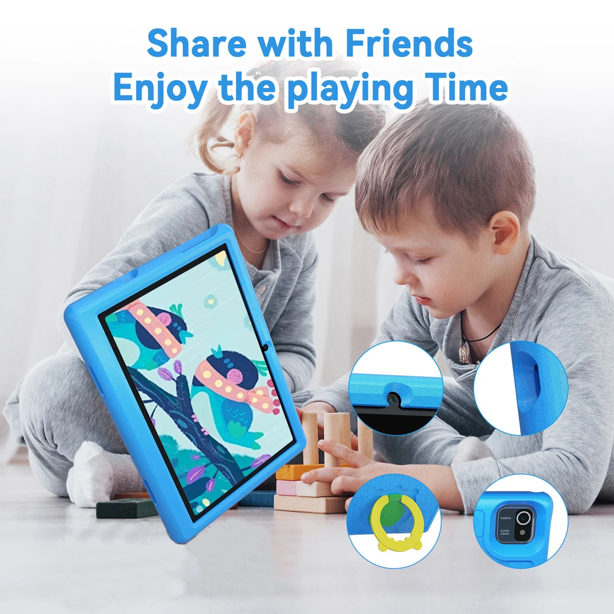 KT1006 10.1 Inch Kids Tablet 6GB RAM+64GB ROM+128GB SD Expand 5000mAh HD Dual Camera With Parenal Control Toy Gift for Children 4