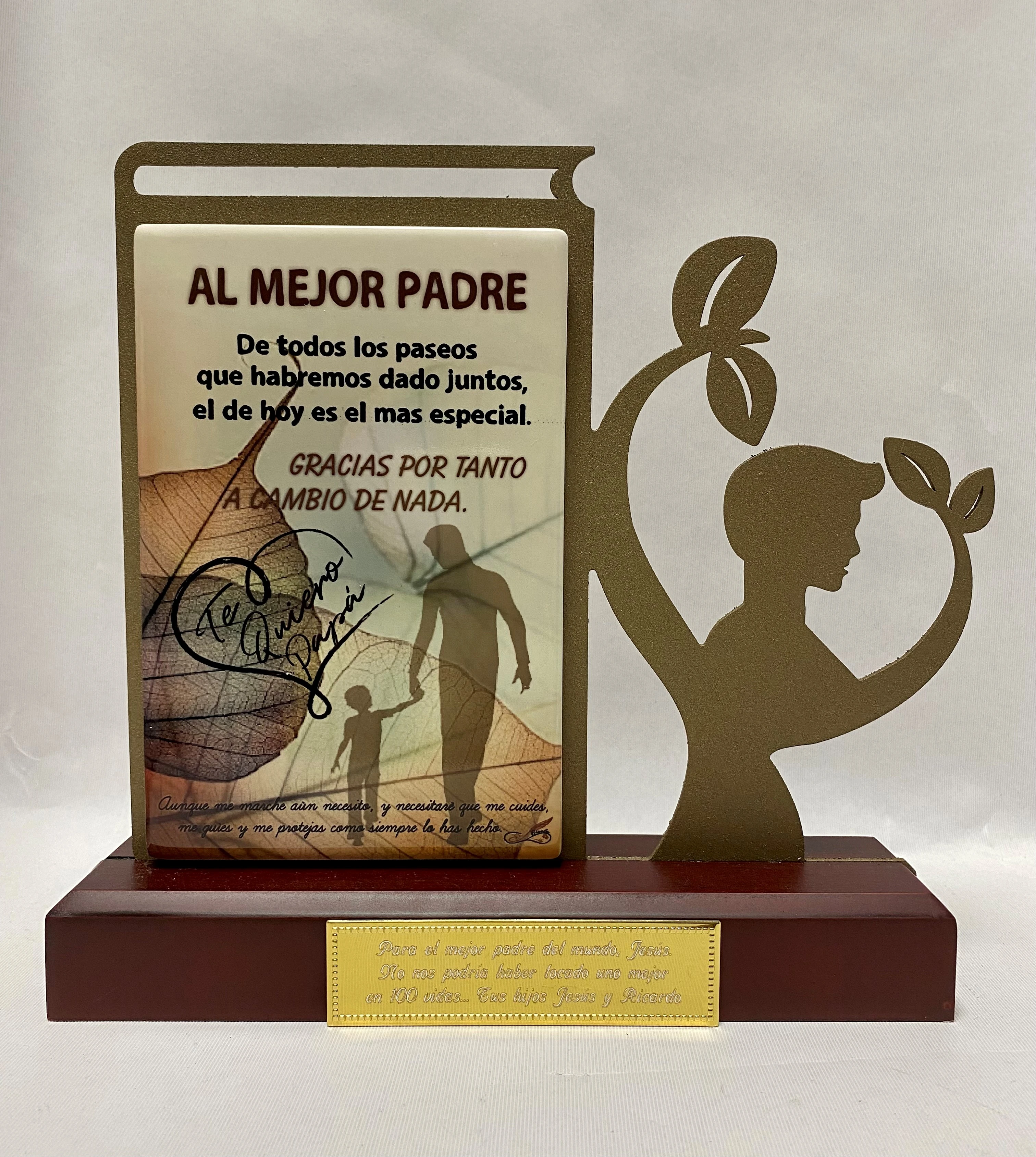 Regalo padre original para cumpleaños papá PERSONALIZADO figura dedicatoria| | -