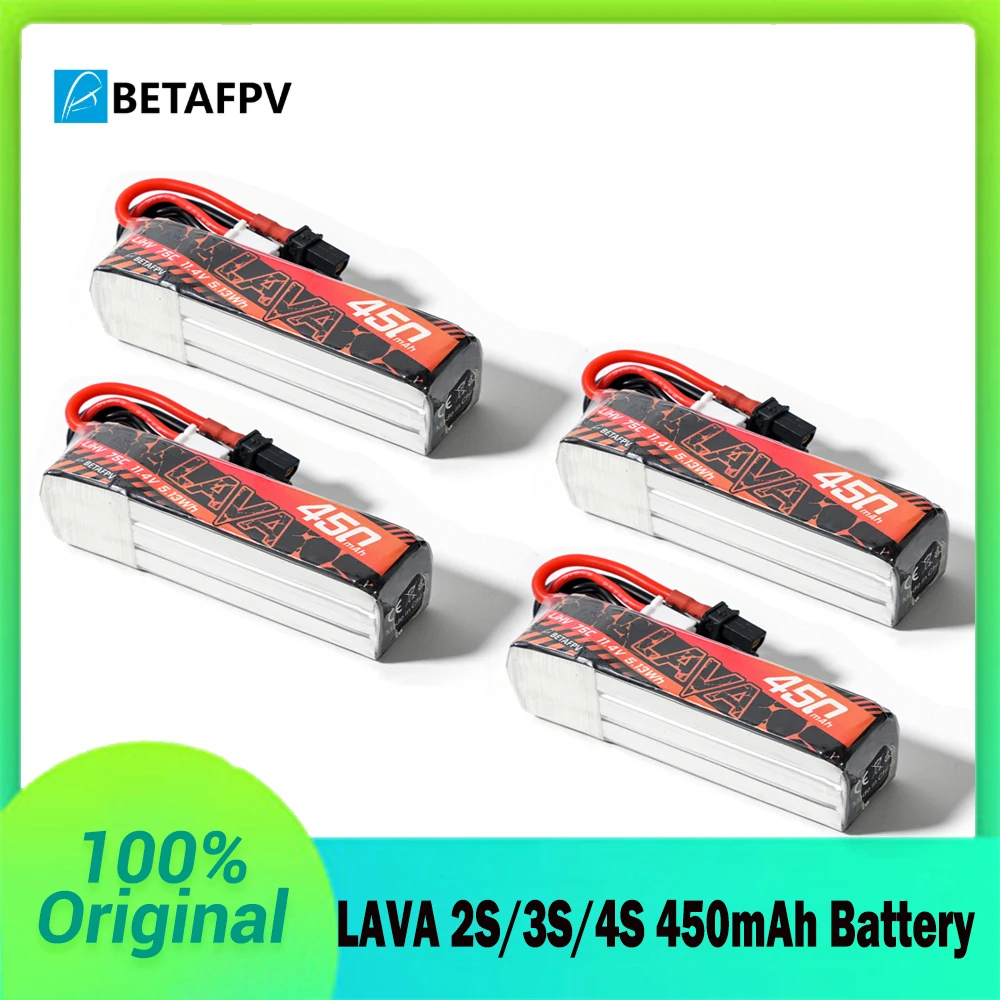 BETAFPV LAVA 450mAh 75C 2S/3S/4S Drone Battery