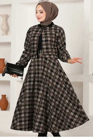 Ceketli Muslimate Tesettuh R Takhalm 2024 Modello Abaya Dubai Tuffiye Muslimate Muslstenman Elbise Sam Giyim Abaya