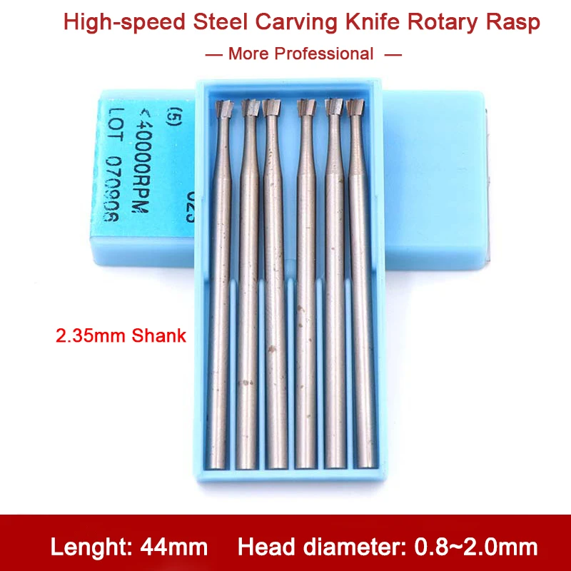 

1Pc 2.35mmShank High-speed Steel Carving Knife Rotary Rasp File For Carving Wood Amber Jade Jewelry Stone Drill Bit Needle Tool
