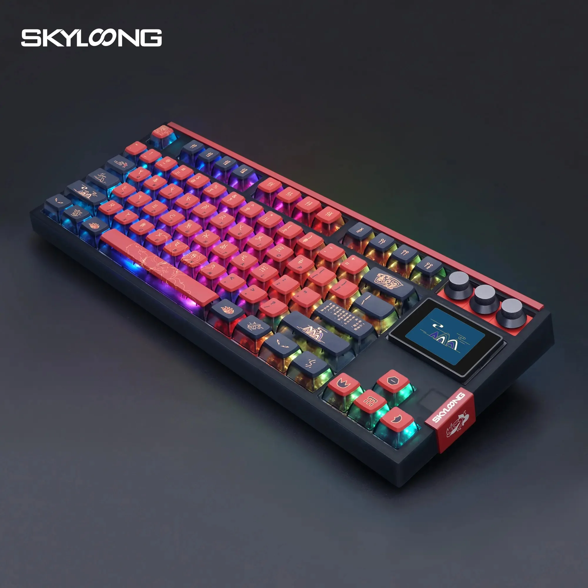 SKYLOONG GK87 Pro 무선 기계식 키보드 80% TKL 키보드 탈착식 무소음 스위치 RGB 백라이트 PBT 키캡 커스텀 게이밍 키보드 PC용