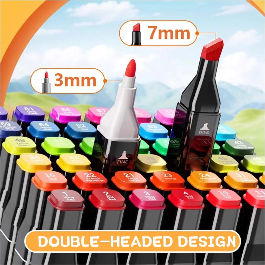 Dual-Tip Alcohol Marker Set 3