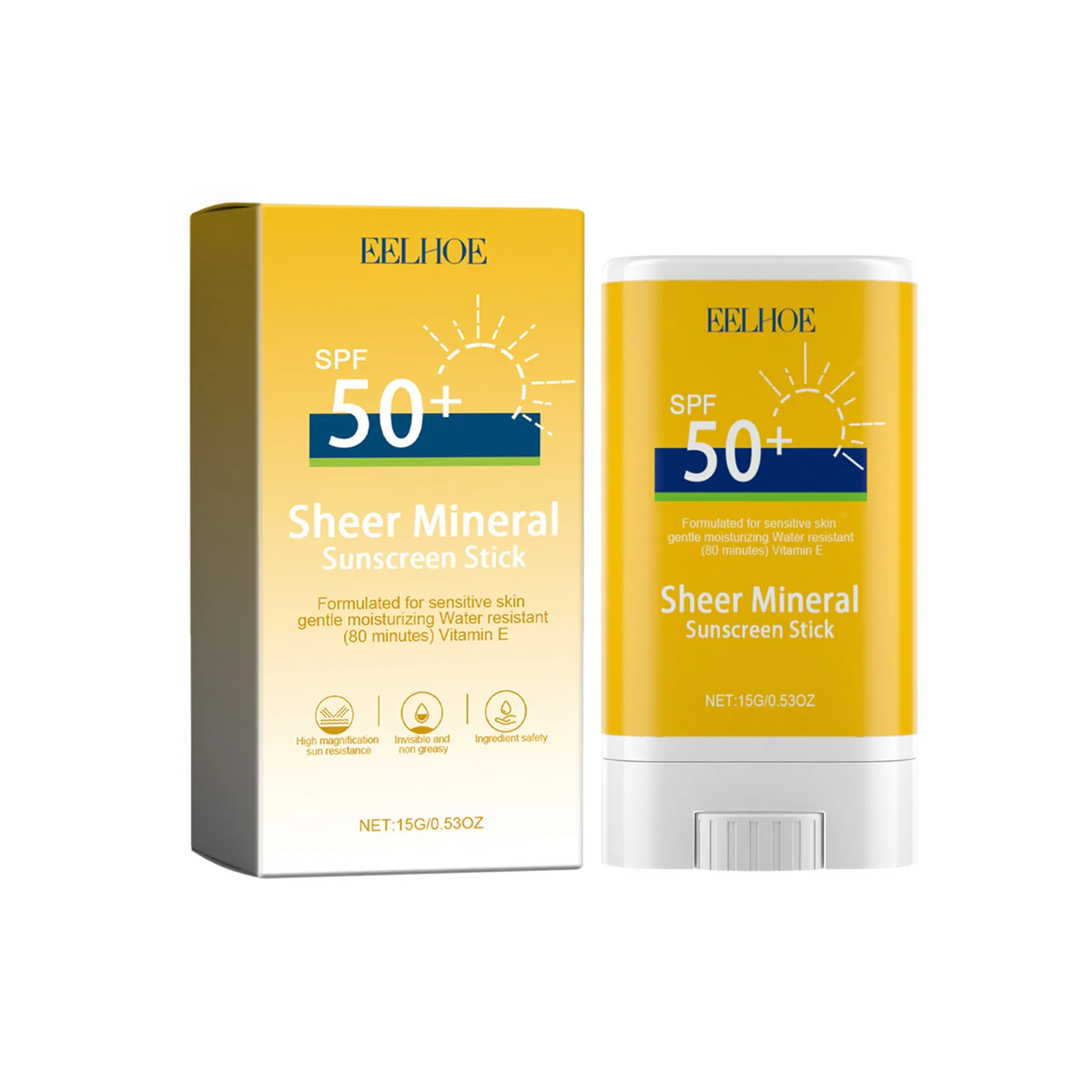 Sun Stick Ultraviolet Resistance Anti-Sun Dryness Improval Oil-Control Lasting Protection Moisturizing Skin Care Sunscreen Stick
