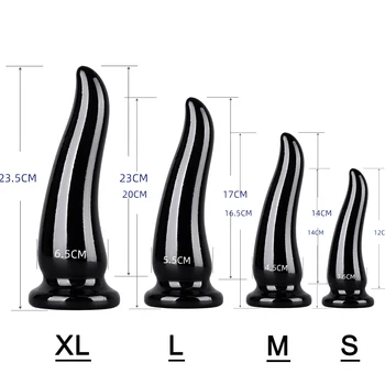 OEM Black&Transparent Anal Plug Dildo for Woman Prostate Dilator Massager Butt Suction Cup Sex Toys for Men Gay Adults Pull Bead Black Transparent Anal Plug Dildo for Woman Prostate Dilator Massager Butt Suction Cup Sex Toys for