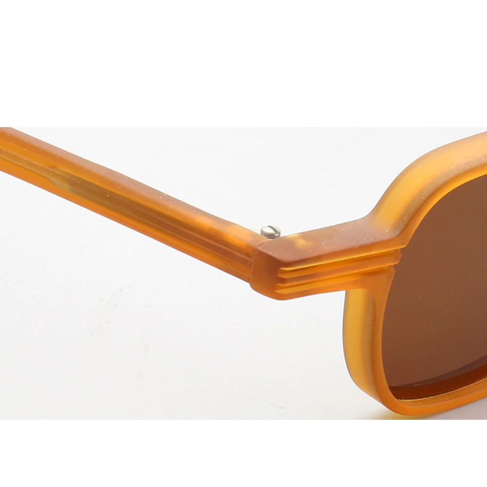 Vintage Men Square Sunglasses Polarized Women UV400 Sun Glasses Driving Eyewear Retro Brown Grey Black Blue Transparent