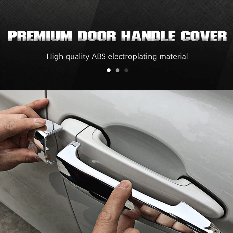 For Peugeot 208 A9 Luxuriou Chrome Car Door Handle Cover Trim 2012 2013  2014 2015 2016 2017 2018 2019 Car Styling Accessories