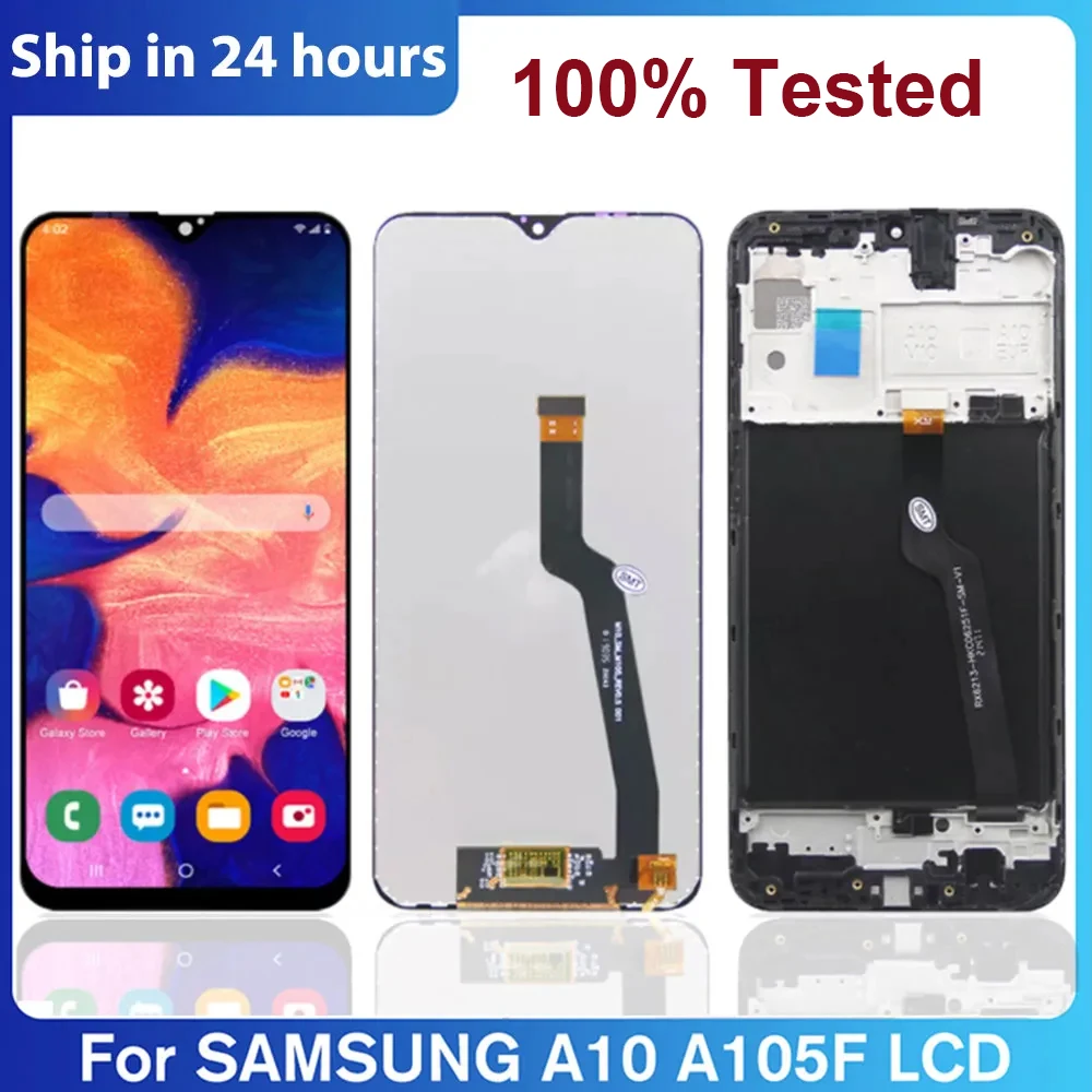 Testato Al 100% Per Samsung Galaxy A10 Display Lcd Touch Screen Digitizer Assembly Sostituzione Per Samsung A10 A105F A105G Lcd